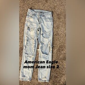 American Eagle Outfitters Light Blue High Rise Jeans
